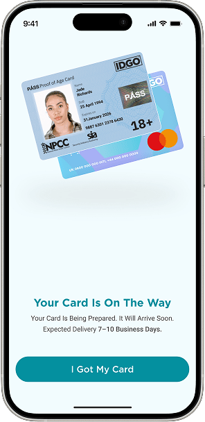 IDGO Smart Card app showing card status