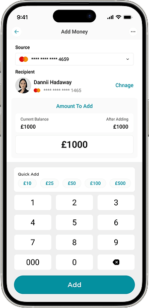 IDGO Smart Card app showing transfer screen